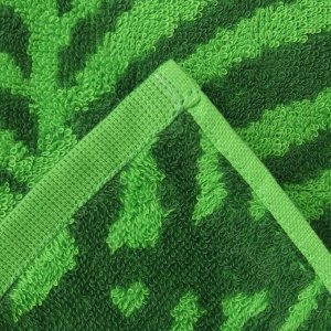 Полотенце махровое Tropical color 100х150см, цв.зеленый, 360г/м, хлопок 100%