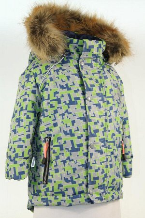 Мозаика Куртка спортивного кроя на флисовом подкладе . Использована непромокаемая плащевая ткань, современный легкий утоплитель- Termofinn, на рукавах присутствуют ветрозвщитные манжеты и отвороты, пр