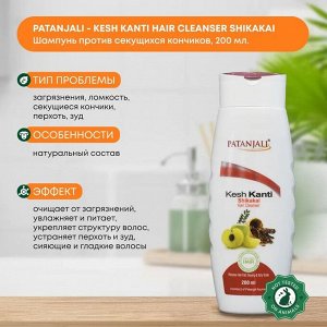 Patanjali Kesh Кanti Shikakai 180ml / Шикакай Шампунь для Волос 180мл