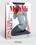 MINIMI MELANGE 70 Колготки женские из микрофибры с меланжевым эффектом. Матовые и эластичные, без шортиков, комфортный пояс, плоский шов, укрепленный мысок, ластовица.