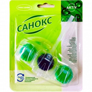 Санокс Подвесной блок для унитаза "Classic Color Fresh" голубая вода 40 г