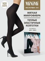 MINIMI MICROFIBRA 100 колготки женские эластичные из микрофибры, плоский шов, укрепленный мысок