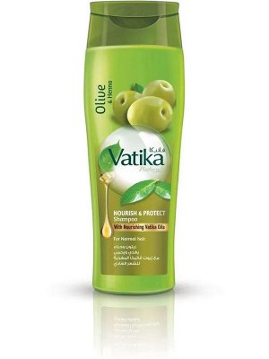 Dabur Vatika Naturals Olive & Henna Nourish & Protect Shampoo 200ml / Шампунь Питание и Защита для Волос Оливка и Хна 200мл