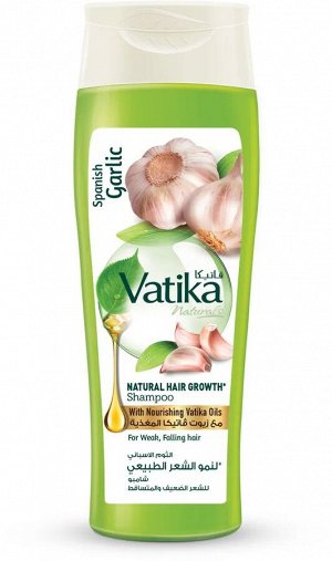 Dabur Vatika Naturals Spanish Garlic Natural Hair Growth Shampoo 200ml / Шампунь для Роста Волос Испанский Чеснок 200мл