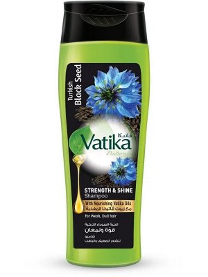 Dabur Vatika Naturals Turkish Black Seed Strength And Shine Shampoo 200ml / Шампунь Сила и Сияние для Волос Турецкий Черный Тмин 200мл