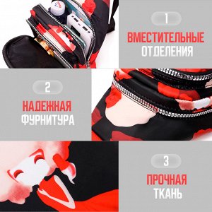 Сумка-слинг женская, через плечо, нейлон