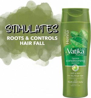 Dabur Vatika Naturals Indian Henna Henna Conditioning Shampoo 200ml / Шампунь Хна и Кондиционирование для Волос Индийская Хна 200мл