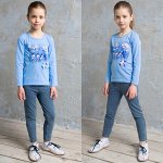 Брюки для девочки, темно-синий