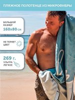 Полотенце с принтом CoolTime 80x160 см, микрофибра