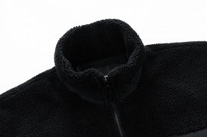 Мужская меховая куртка, цвет черный