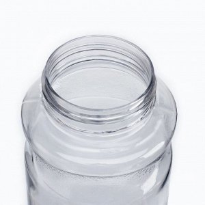 Бутылка для воды спортивная Portable, прозрачная, 1.3 л.