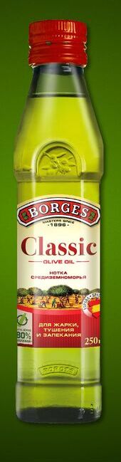 Оливковое масло BORGES 250мл Classic (1х12) ст\б, (#24) Испания (шк 0835)