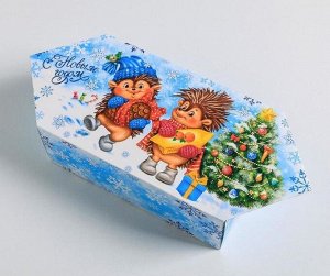 Сборная коробка‒конфета «Весёлого Нового года!», 14×22×8см