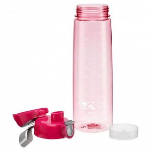 Бутылка для воды, 800 мл, "Айви", розовая
