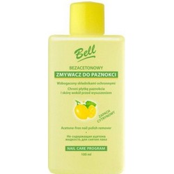 Bell Nail Polish Remover - Жидкость для снятия лака без ацетона с ароматом лимона, 100 мл
