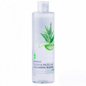 Мицеллярная очищающая вода с экстрактом алоэ вера  Clean & Micellar Cleansing Water Aloe