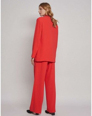 Пиджак женский красный, Пиджак на пуговице, Женский классический пиджак