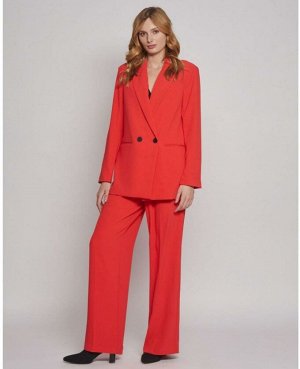 Пиджак женский красный, Пиджак на пуговице, Женский классический пиджак