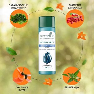 BIOTIQUE Bio Kelp Protein Shampoo for Falling Hair Intensive Hair Growth Treatment/ Биотик Био Шампунь Против Выпадения Волос C Протеинами Водорослей