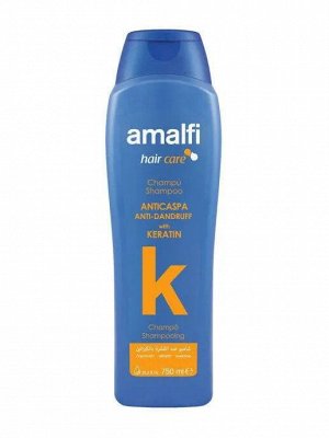 AMALFI шампунь Кератиновый от перхоти "Keratin anti-dandruff", для всех типов волос 750мл