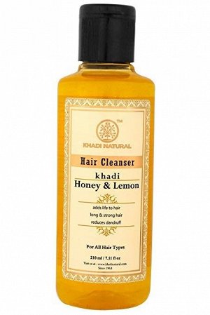 Khadi Honey & Lemon Juice Shampoo/ Кхади Травяной шампунь с медом и соком лимона