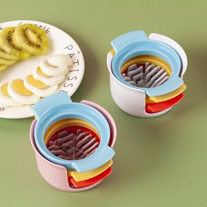 Набор для нарезки яиц, фруктов и овощей три в одном, 10,5 х 5,5 см.