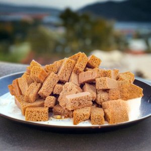Хрустики яблочные без сахара с клюквой, 60 гр.
