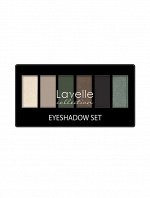 Лавель тени для век 6-ти цветные тон 04 золотисто-зеленый , Lavelle Collection