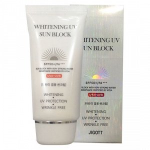 Jigott Whitening UV Sun Block SPF 50PA Солнцезащитный отбеливающий крем