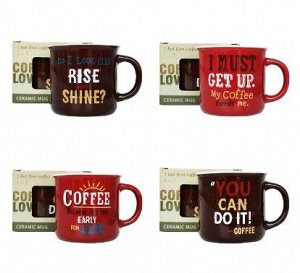 Кружка, 390 мл, фрф, подар. упак., JUST COFFEE