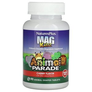 Nature's Plus, Animal Parade, Mag Kidz, Children's Magnesium 90 таб.