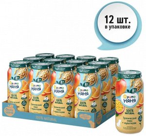 ФРУТОНЯНЯ Пюре 250г тропический микс + мультизлак
