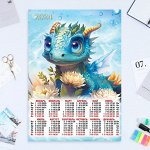 Календарь листовой &quot;Символ года - 12&quot; 2024 год, 42х60 см, А2