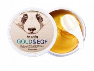 Гидрогелевые патчи для глаз панда BYANIG GOLD & EGF HYDROGEL EYE & SPOT PATCH 60шт