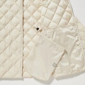 UNIQLO - стеганая куртка на кнопках - 01 OFF WHITE
