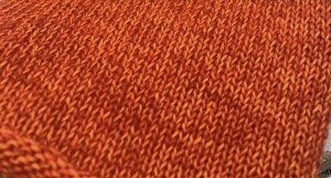 Пряжа для вязания  100 гр, Recy-star 30% меринос 60% хлопок 10% полиакрил 600м/100гр Красно-оранжевый меланж