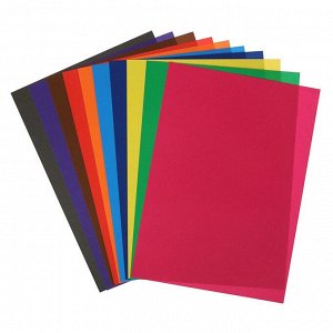 Набор цветной бумаги "Школа творчества" А4, 10 цветов, 10 листов
