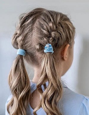 Комплект резинок  с цветочком (2 шт)