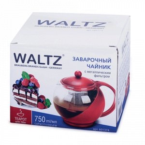 Заварник (чайник) WALTZ / ЛАЙМА "БЕРГАМОТ", 750 мл, стекло/п