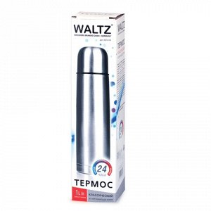 Термос WALTZ / ЛАЙМА классический с узким горлом, 1 л, нержа