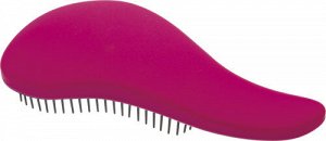 Девал, DBT-05 Щетка массажная д/легкого расчесывания волос, мини с ручкой  цвет роз-черн, Dewal
