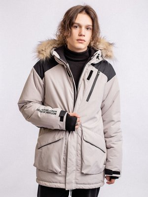 Парка. Цвет: Светло серый