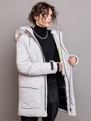 Парка. Цвет: Светло серый