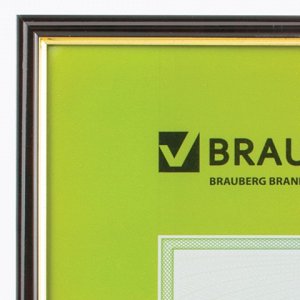 Рамка BRAUBERG HIT 30*40см, пластик, красное дерево с позоло