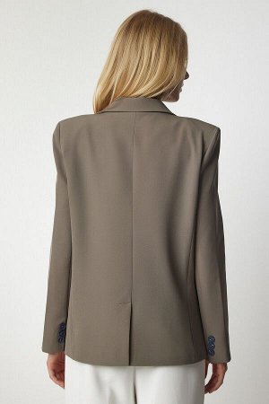 Женский классический пиджак цвета хаки TO00078