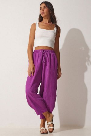Женские брюки сливового цвета с карманами Ayrobin Shalwar OH00046