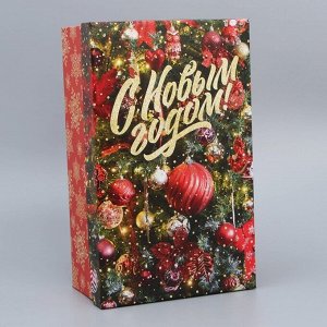 Коробка подарочная «Ёлочные игрушки», 32.5 х 20 х 12.5 см