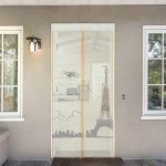 Сетка антимоскитная на магнитной ленте 80x210 см &quot;Париж&quot;, цвет бежевый