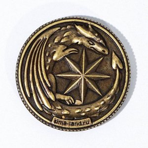 Монета гороскоп 2024 «Дева», латунь, d = 2,5 см
