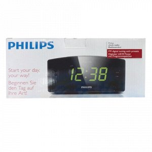 Часы-радиобудильник PHILIPS AJ3400/12, ЖК-дисплей, FM диапаз